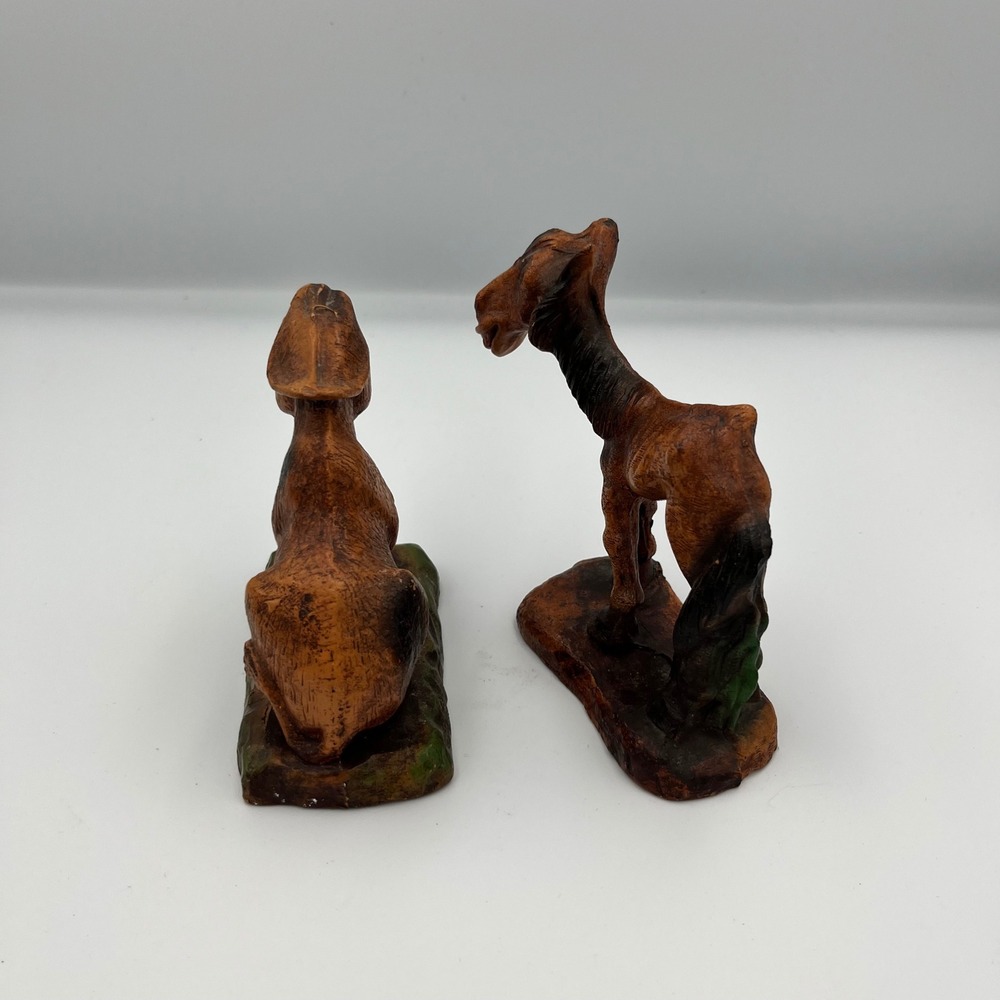 Vintage Resin Carved look Donkey Figurine - Picture 5 of 8